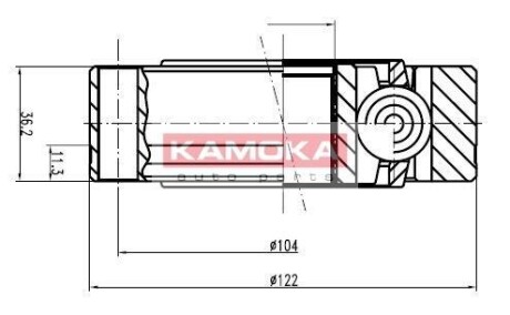 Шарнирный комплект, приводной вал KAMOKA 8047