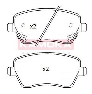 Комплект тормозных колодок, дисковый механизм KAMOKA JQ101188