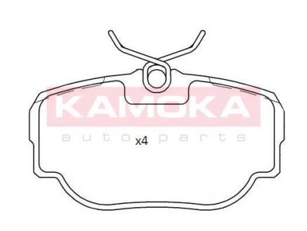 Комплект тормозных колодок, дисковый механизм KAMOKA JQ101189