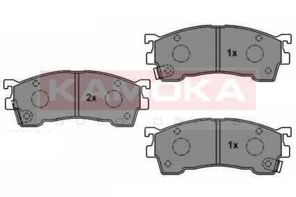 Комплект тормозных колодок, дисковый механизм KAMOKA JQ1011900