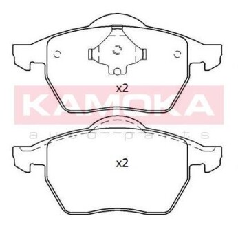 Комплект тормозных колодок, дисковый механизм KAMOKA JQ101193