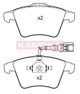 Комплект тормозных колодок, дисковый механизм KAMOKA JQ101213