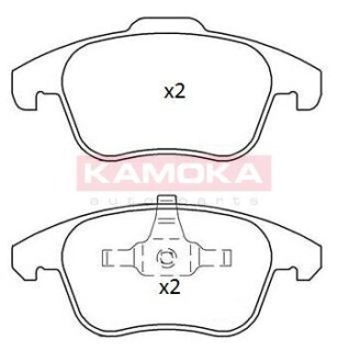 Комплект тормозных колодок, дисковый механизм KAMOKA JQ101219 (фото 1)