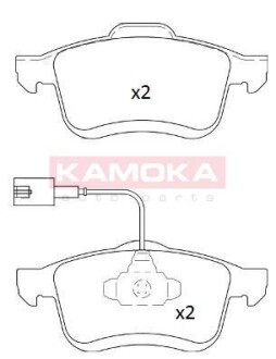 Комплект тормозных колодок, дисковый механизм KAMOKA JQ101239