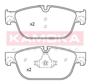 Комплект тормозных колодок, дисковый механизм KAMOKA JQ101244