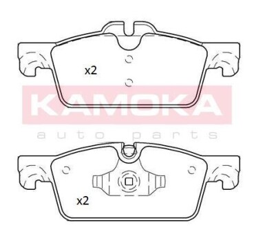 Комплект тормозных колодок, дисковый механизм KAMOKA JQ101248