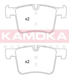 Комплект тормозных колодок, дисковый механизм KAMOKA JQ101249