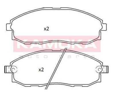 Колодки гальмівні, дискові KAMOKA JQ101251