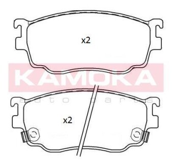 Комплект тормозных колодок, дисковый механизм KAMOKA JQ101253