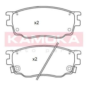 Комплект тормозных колодок, дисковый механизм KAMOKA JQ101255