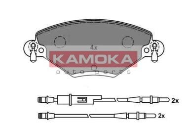 Колодки тормозные передние дисковые KAMOKA JQ1012822