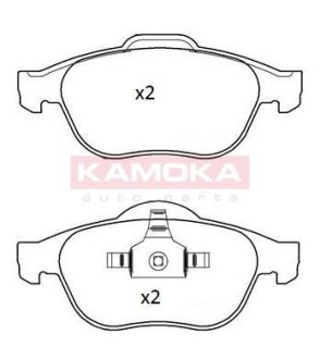 Комплект тормозных колодок, дисковый механизм KAMOKA JQ101290