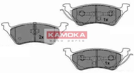 Гальмівні колодки, дискове гальмо (набір) KAMOKA JQ1012950