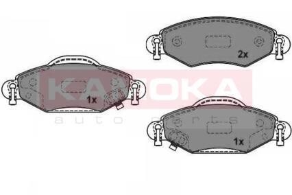 Гальмівні колодки, дискове гальмо (набір) KAMOKA JQ1013026