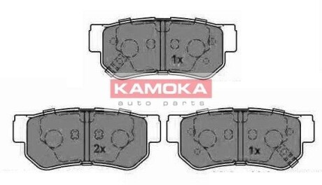 Гальмівні колодки, дискове гальмо (набір) KAMOKA JQ1013212