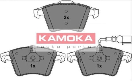 Гальмівні колодки, дискове гальмо (набір) KAMOKA JQ1013286