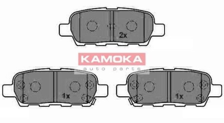 Гальмівні колодки, дискове гальмо (набір) KAMOKA JQ1013386