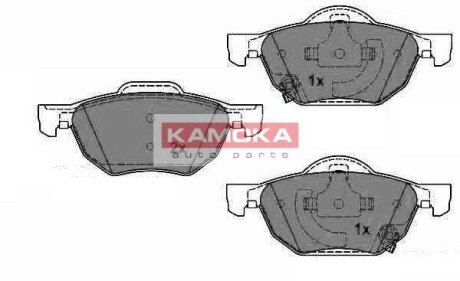 Гальмівні колодки, дискове гальмо (набір) KAMOKA JQ1013408