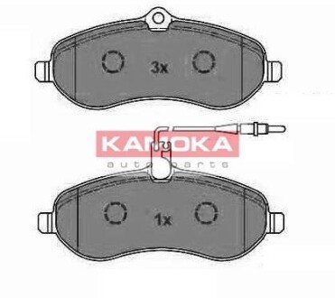 Гальмівні колодки, дискове гальмо (набір) KAMOKA JQ1013542