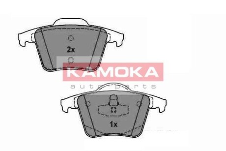 Гальмівні колодки, дискове гальмо (набір) KAMOKA JQ1013564