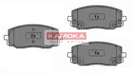 Гальмівні колодки, дискове гальмо (набір) KAMOKA JQ1013566