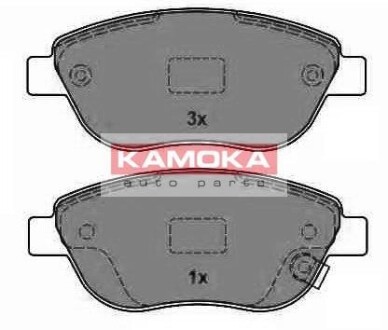 Гальмівні колодки, дискове гальмо (набір) KAMOKA JQ1013838