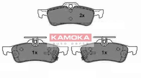 Гальмівні колодки, дискове гальмо (набір) KAMOKA JQ1018082