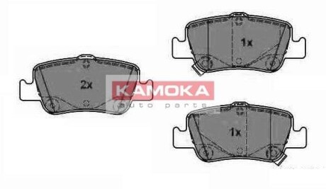 Гальмівні колодки, дискове гальмо (набір) KAMOKA JQ1018096