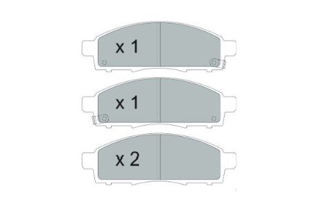 Комплект тормозных колодок KAVO KBP6599