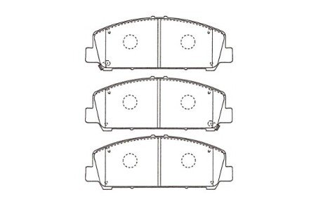 Колодки гальмівні (передні) Infiniti Qx56 5.6 03-10 PARTS KAVO KBP6611