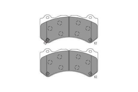 Колодки гальмівні (передні) Jeep Grand Cherokee 10- (Brembo) PARTS KAVO KBP6627