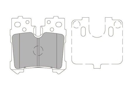 Колодки гальмівні (задні) Lexus LS 06- PARTS KAVO KBP9122