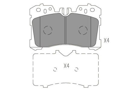 Колодки гальмівні (передні) Lexus LS 06- PARTS KAVO KBP9150