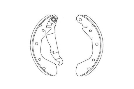 Гальмівні колодки (набір) PARTS KAVO KBS1403