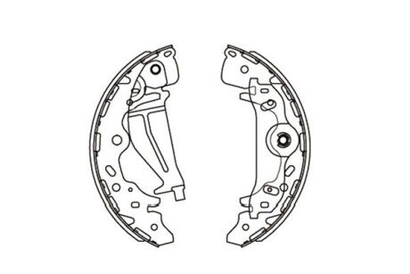 Гальмівні колодки (набір) PARTS KAVO KBS3405