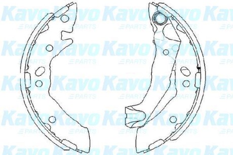 Колодки гальмівні (задні) Hyundai Accent 94-00 (барабанні) (179x31) PARTS KAVO KBS3408