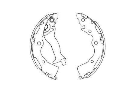 Комплект тормозных колодок KAVO KBS-4405