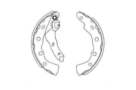 Колодки гальмівні барабанные PARTS KAVO KBS6415