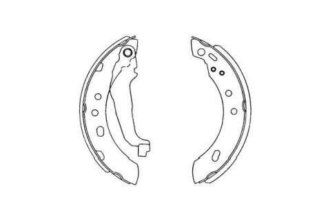 Гальмівні колодки (набір) PARTS KAVO KBS7401