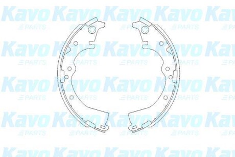 Комплект гальмівних колодок KAVO KBS-9908