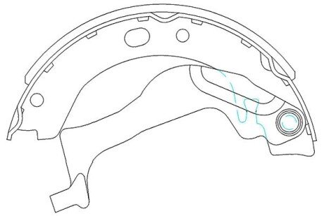 Гальмівні колодки (набір) PARTS KAVO KBS9909