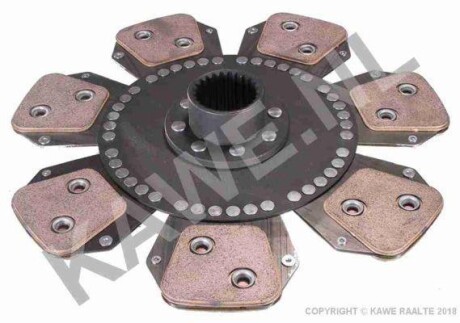 Диск зчеплення 200мм; Z=24; 1,6D/1,9D KAWE 4251