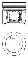 Поршень KOLBENSCHMIDT 40078600 (фото 1)