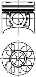 Поршень KOLBENSCHMIDT 40391610