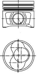 Поршень, комплект AUDI/SKODA/VW A4,Octavia,Superb,Caddy 2,0TDI 04-10 (3-4цил.) KOLBENSCHMIDT 40409600