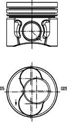 Поршень, комплект VW/SKODA/SEAT Golf,Caddy,Jetta,Touran,Passat 1,9TDI 3-4 цил. 04- KOLBENSCHMIDT 40422600 (фото 1)