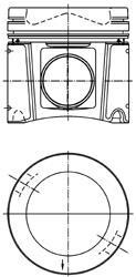 Поршень KOLBENSCHMIDT 40448601