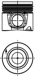 Поршень KOLBENSCHMIDT 40652610