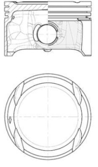 Поршень комплект VAG 1,4 16V 06- KOLBENSCHMIDT 40839600