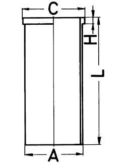 Гильза цилиндра KOLBENSCHMIDT 88363190